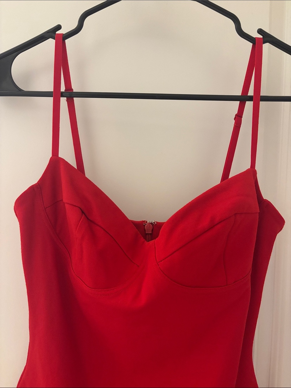 Babaton Aritzia Red Spaghetti-Strap Mini Dress Size 4 / Small Like New - Picture 2 of 7